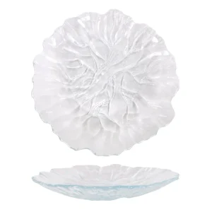 Plato Vidrio Forma Setas Texas