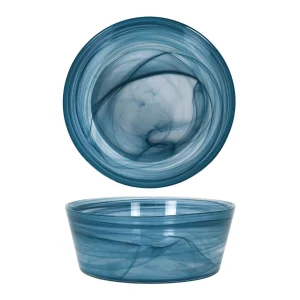 Ensaladera Vidrio Yangtze Azul