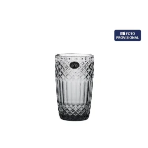 Vaso Alto Venecia Gris 400Cc Vidrio