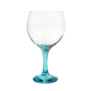 Copa Combinados 645Cc Pie Azul Misket Vidrio