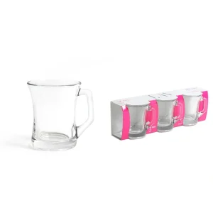 Set 3 Vasos C/Asa 225Cc Vidrio