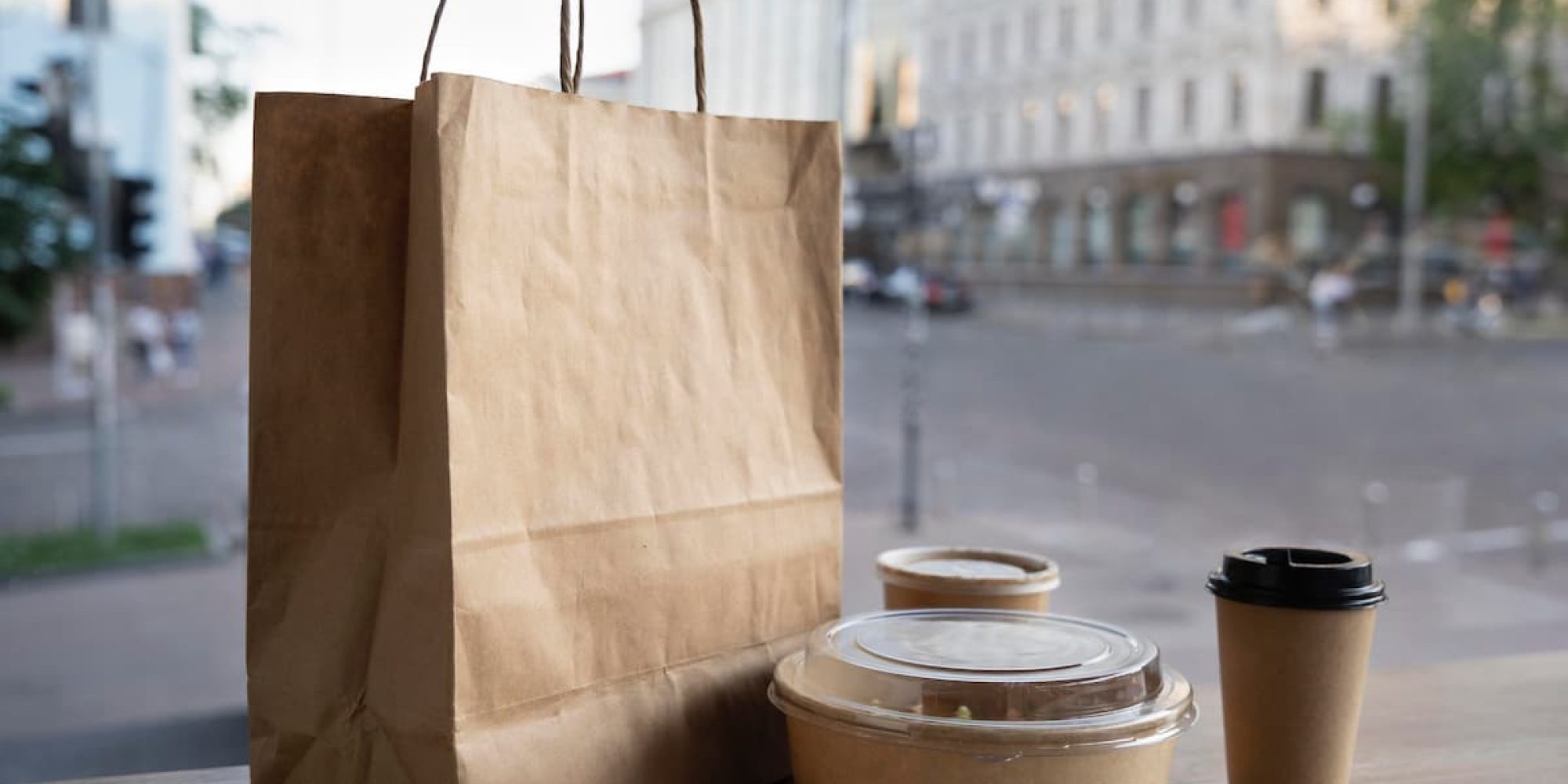 Envases de comida para llevar desechables y take away